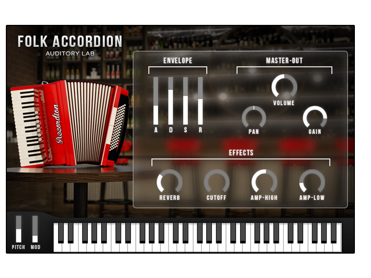 Virtual Accordion, Play Online Instruments