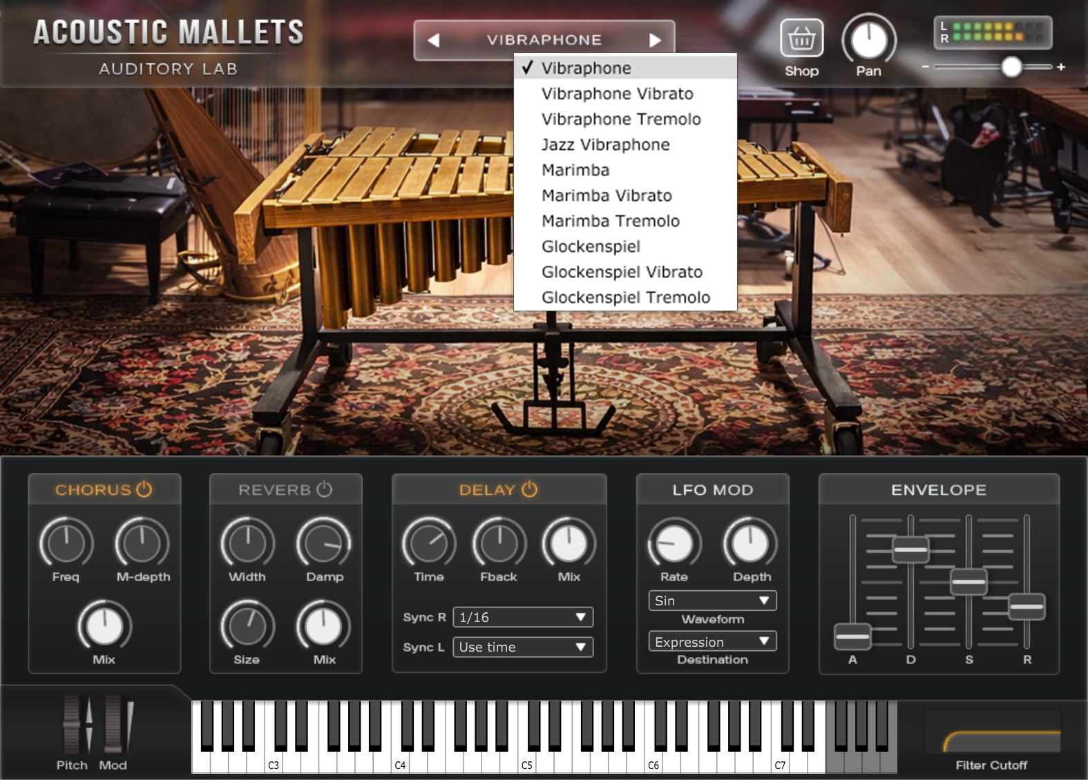 Realistic Vibraphone VST Plugin with Natural Mallet Percussion Sounds for Jazz Cinematic and Orchestral Music Production