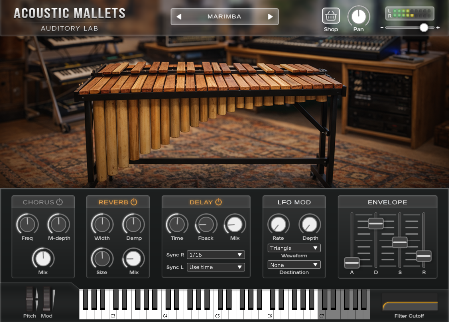 Professional marimba VST plugin realistic mallet percussion virtual instrument for DAWs and music production